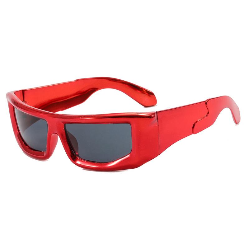 

Y2K Luxury Brand Designer Square Sunglasses Women For Men Trendy Punk Big Frame Sun Glasses Vintage Mirror Shades Goggle UV400 As the picture