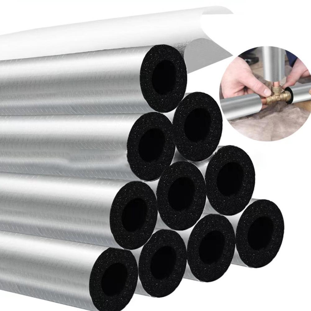 Foam Tube For Pipes Pipe Insulation Foam Dustproof Easy Installation Oil Resistant Tear Resistant Weatherproofing