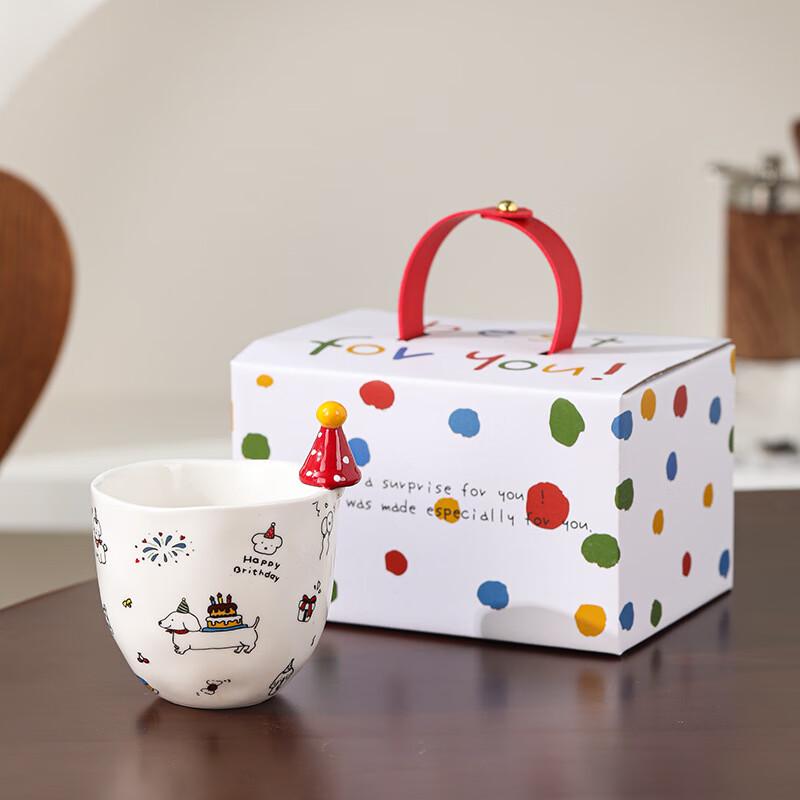 Shangqi Cute Hat Design Ceramic Mug