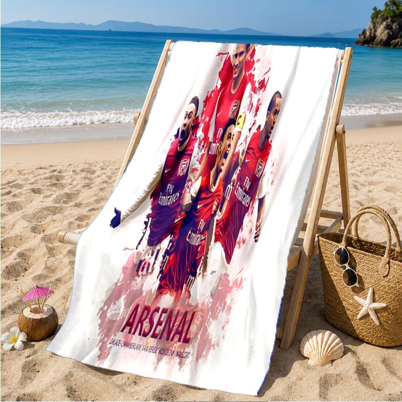 Arsenal Celebration Moment Beach Towel Microfiber Beach Towel, Lightweight and Quick-Dry, for Summer Travel, Swimming Pool Fan Birthday Gift