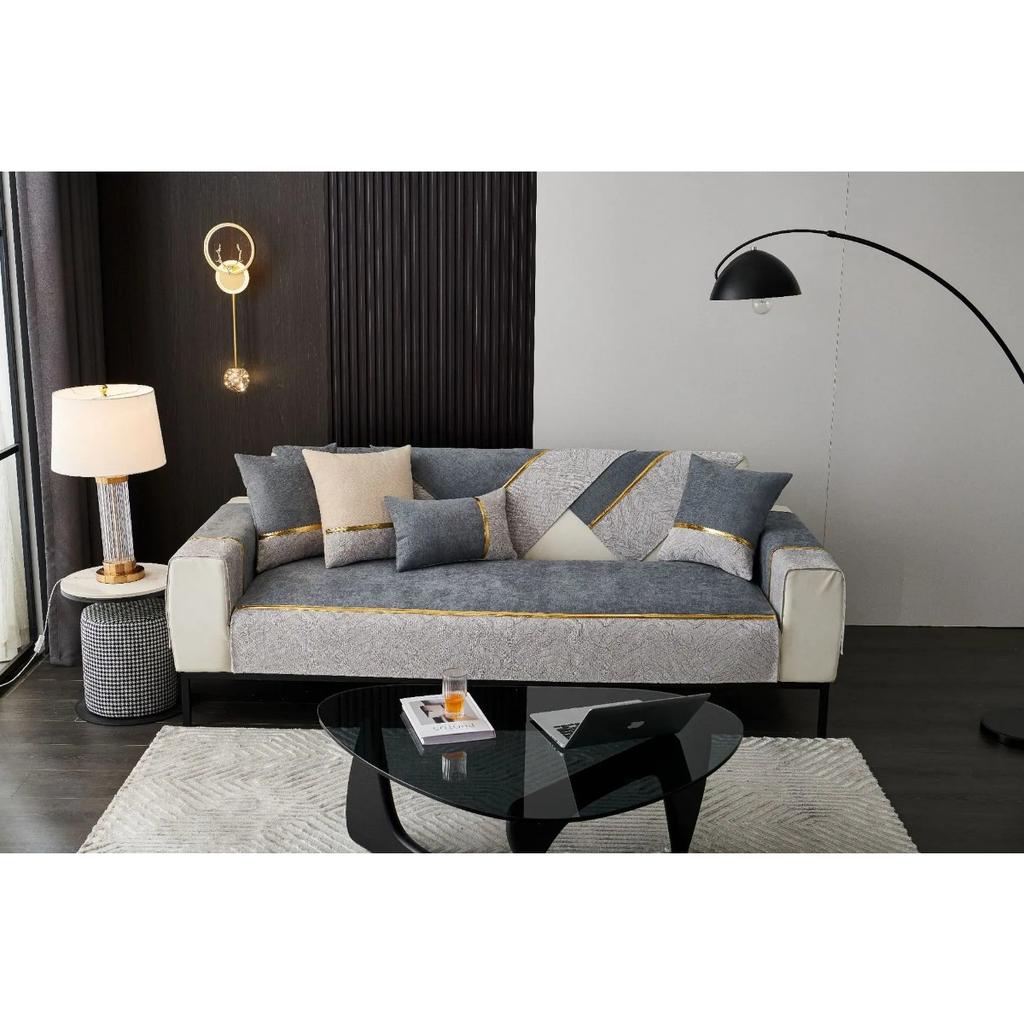 Luxury Chenille Sofa Cover Nordic Four Seasons Universal Anti-slip Sofa Cushion Home Living Room Decoration Sofa Towel Slipcover