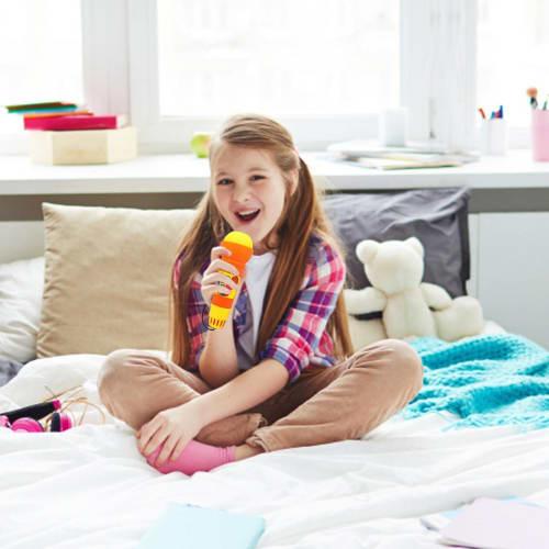 Voice-Changing Microphone Toy - Battery-Free Karaoke Microphone Toy, Interesting Kids' Microphone, Durable Children's Pretend Toy, Plastic Pretend Mic