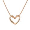 Trendy European & American Peach Heart Necklace - Chic Design for Stylish Women & Students