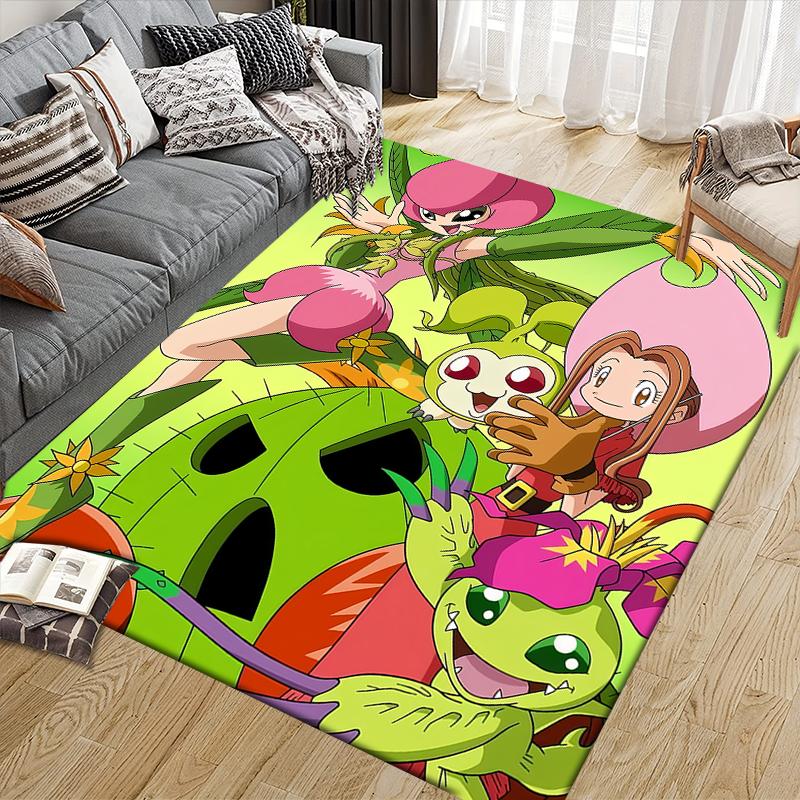 Digimon Adventure Area Rug, Digimon Fan Soft Carpet, Great Gift.chl