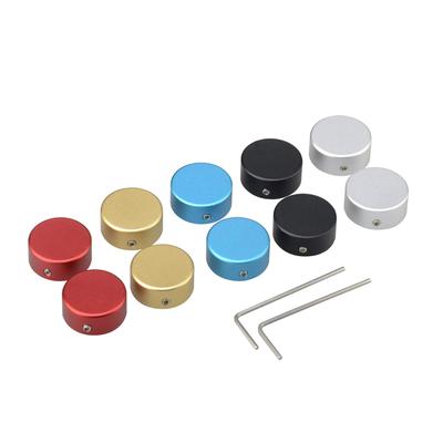Gitarreneffekte Kappe Effektpedal Fußschalter Kappe Befestigt mit 3 Schrauben 2 Schraubenschlüssel Enthalten Gitarreneffekte Pedal Fußschalter Kappe 10 Stück/Set (Gemischte Farbe)