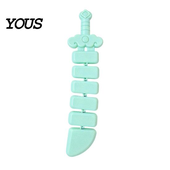 Smooth Hinge Fidget 3D Printed Lock Blade Toy, Transformable Double Form Folding Fidget, Flexible Toy Bendable Decompression Puzzle for Kids