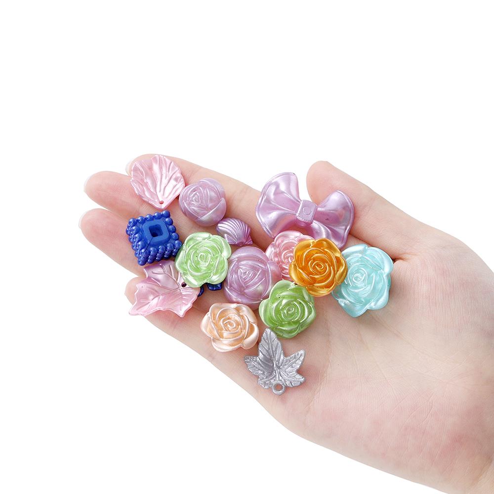 30g Colorful Mixed Butterfly Shell Acrylic Bead Loose Spacer Beads for DIY Necklace Bracelets Jewelry Making Accessories
