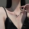 Double Chain Snake Necklace Female Tide Ins Hip Hop Cold Wind Personalized Accessories Design Collarbone Chain