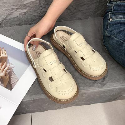 Baotou Sandals Women's New Two-wear Platform Sandals In Summer 2025, Flat-soled Soft-soled Versatile Casual and Comfortable Sandals