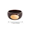 Bohemian Acrylic Bangle Smudging Retro Hand Ring Creative Irregular Wide Bracelet  Girls