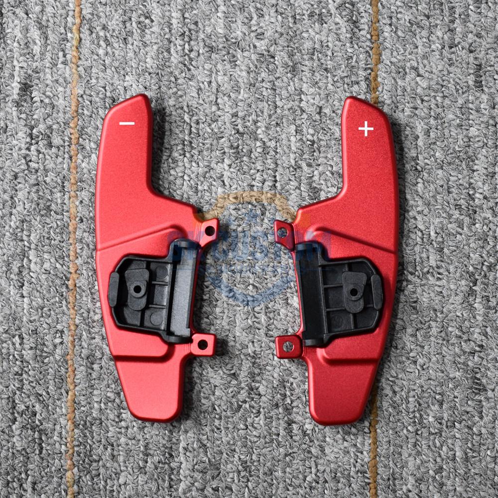 SK CUSTOM Paddle Shifter Extension for Volkswagen Golf MK7 R-Line GTI R GTE GTD Polo GTS Aluminum Car Steering Paddle Shifter aluminum red