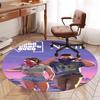 Custom Name GTA 6 Printed Round Rug Carpet Chair Rug Area Rug Entryway Doormats,for Office Chair Living Room Bedroom Kitchen Room.