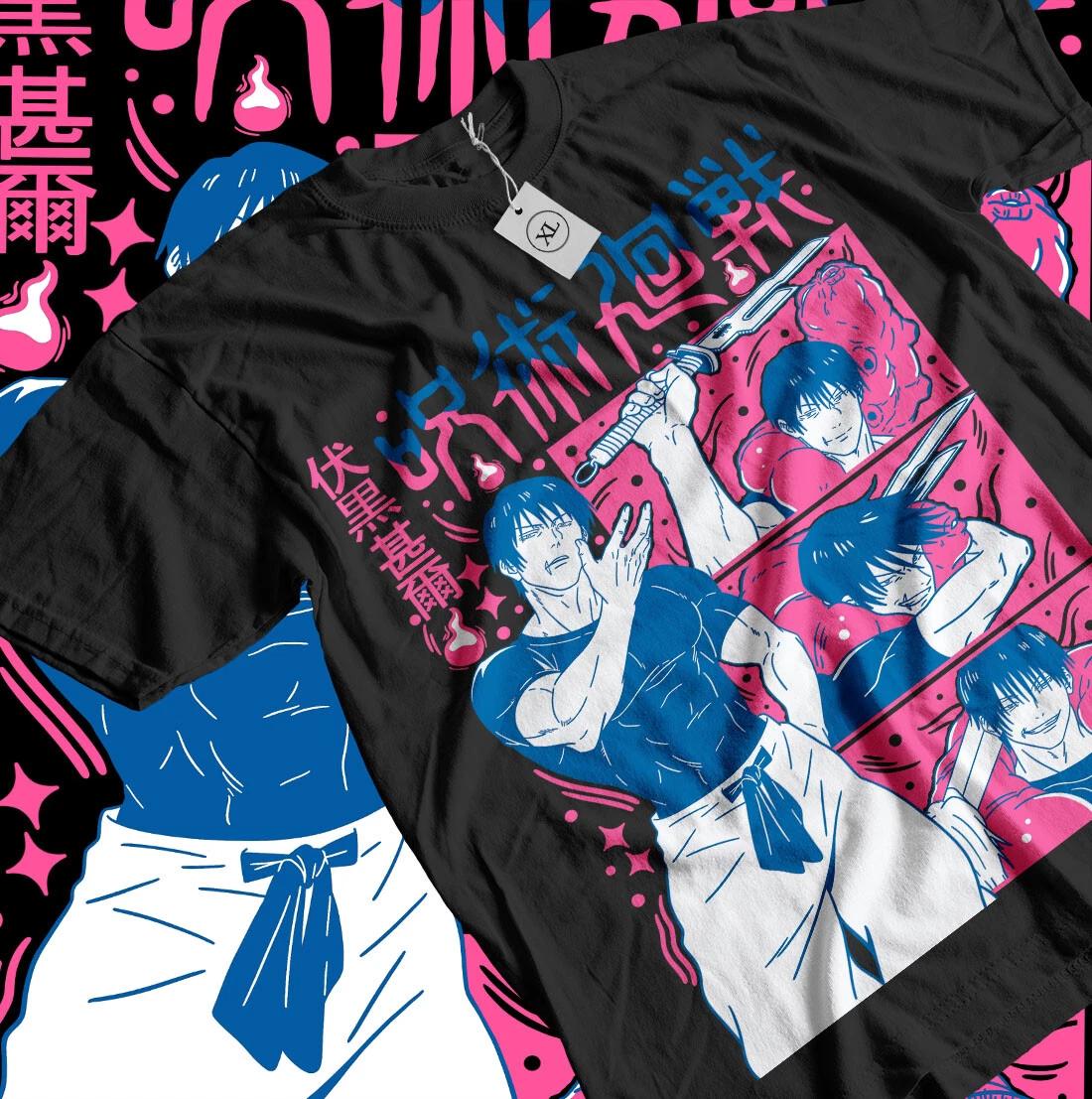 Футболка Fushiguro Toji Jujutsu Kaisen, аниме, подарки с короткими рукавами, все размеры 2XL