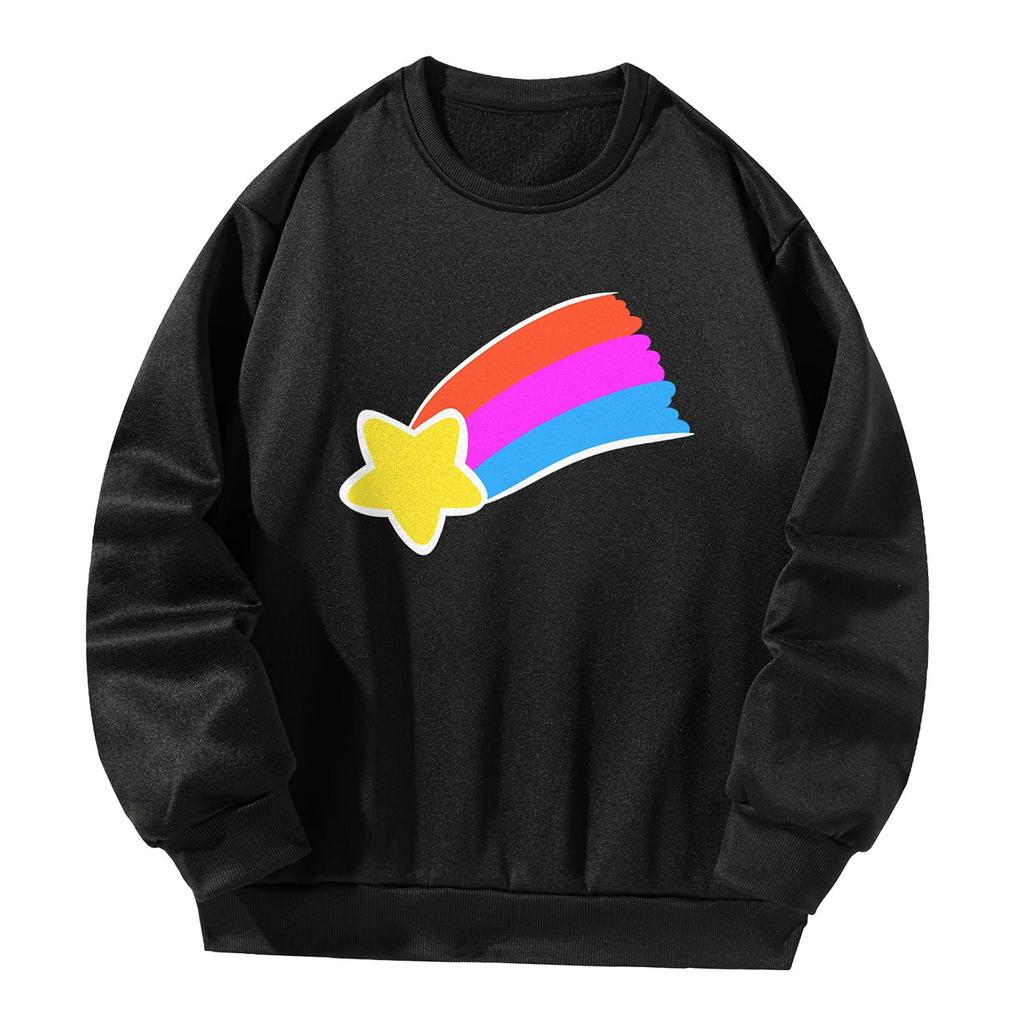 Womens Sweatshirt Pullover Basic Fashion Outfits Costumes Autumn Casual Tops M