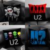 U-U2 Rockk Band Cushion Cover Pillowcase Ultra Soft Skin Friendly Fabric Cloud Like Comfort & Concealed Zipper