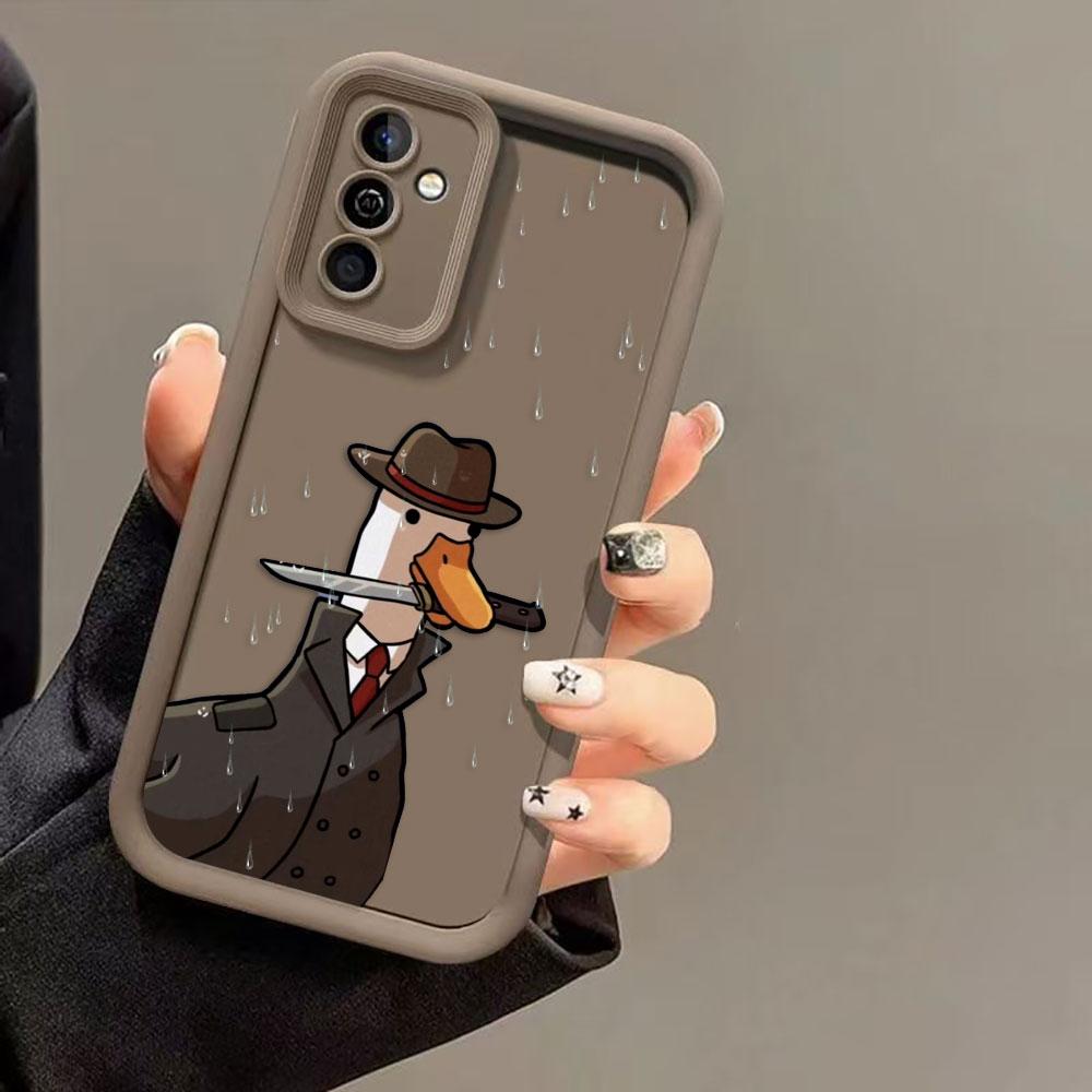Cute Funny Duck Phone Case For Infinix SMART SPARK 9 10 20C 30C 40C CAMON 20 30 40 POP 8 POVA 6 7 ITEL A70 A80 A90 Cover Case