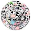 50 HD Cartoon Cow Stickers: Waterproof, Exquisite, Ideal for Notebooks and Luggage