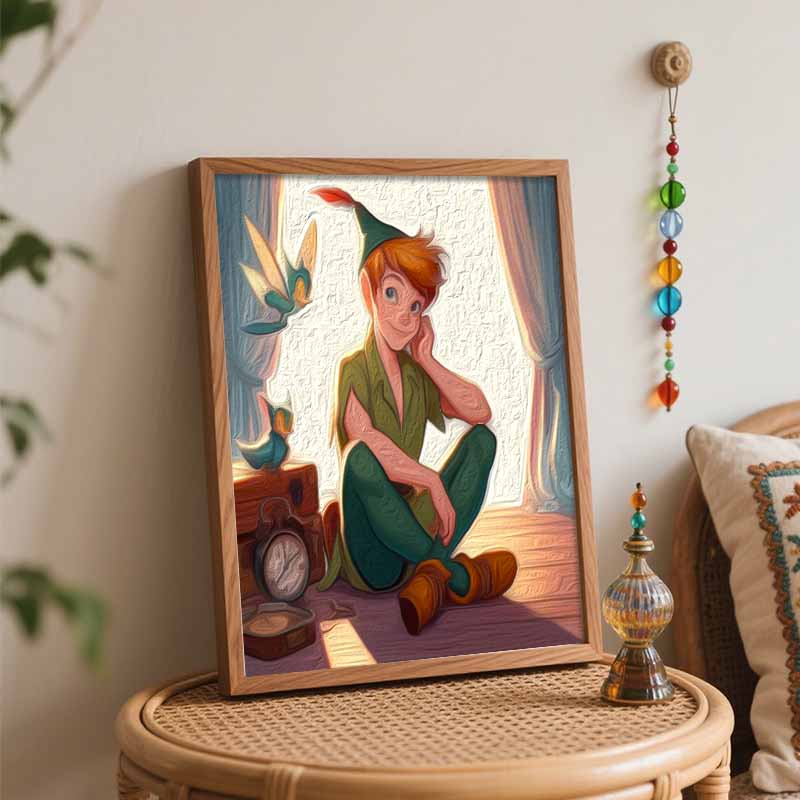 Disney Peter Pan DIY Oil Painting Kits Hand Painting Home Decor Craft Gift Ideas Canvas Wall Art Paint By Numbers For Adults Wall Decor