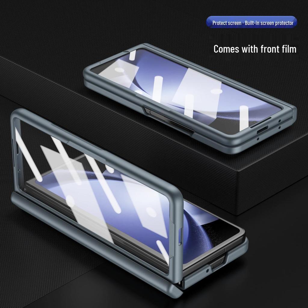 Samsung Z Fold8 Ultra Telefoonhoesje met Pennenhouder & Schermbeschermer voor Fold7/6, Stylus Stand.