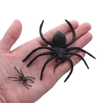 20Pcs/Pack Party Supplies Halloween Novelty Prank Decorative Spiders Plastic Fake Spider Haunted House Prop