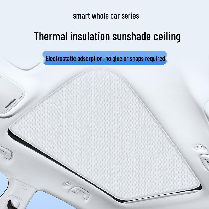 Electrostatic Sunroof Sunshade for Mercedes-Benz SMART FORFOUR 135 Gray-White Electrostatic Sticker