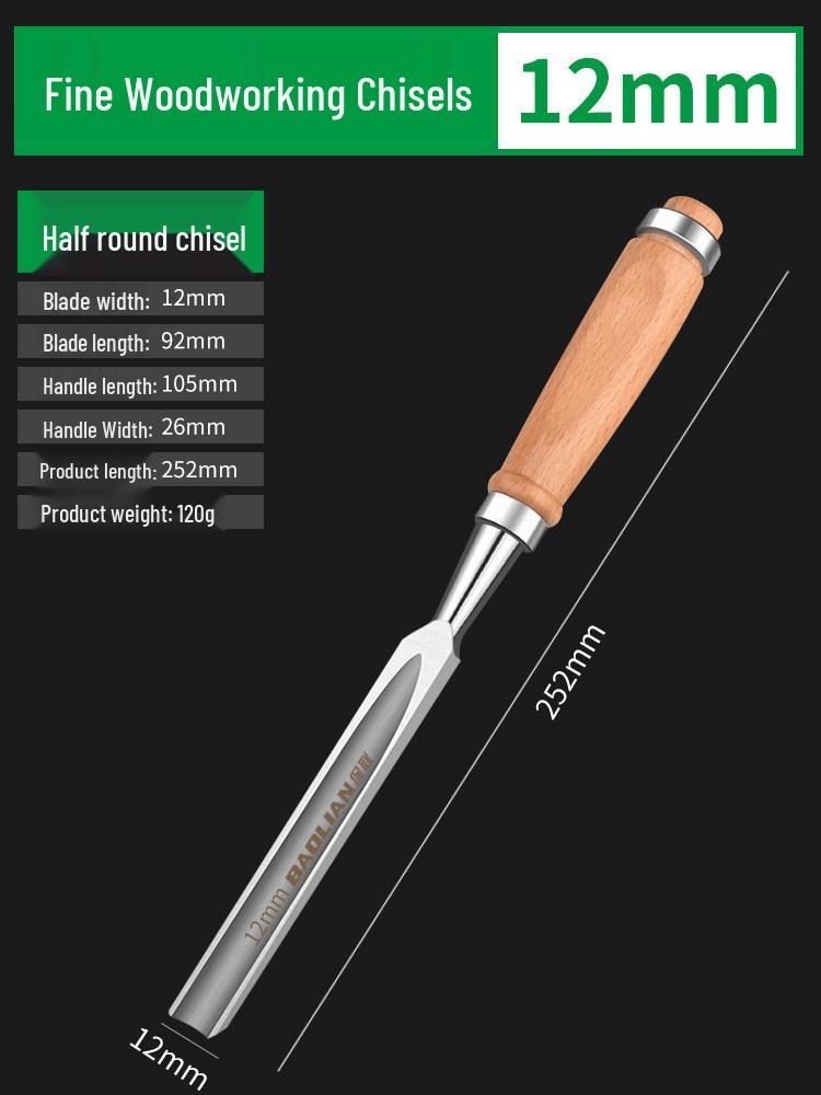 Wooden Handle Carving and Grooving Chisel Set for Woodworking