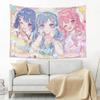Buntes Anime-Mädchen Wandteppich Zimmerdekoration Hausdekoration Wandteppich Dekor Zubehör Niedliche Zimmerdekoration