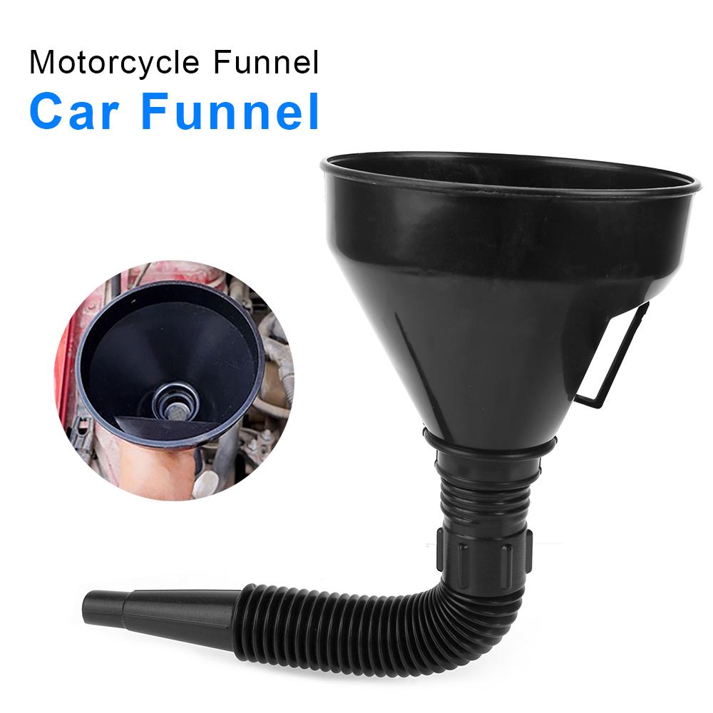 Oiler Filter Funnel Car Repair Tool Universal Car Truck Motorcycle Filled Car Styling With Spout Pipe Pour Diesel Gasoline