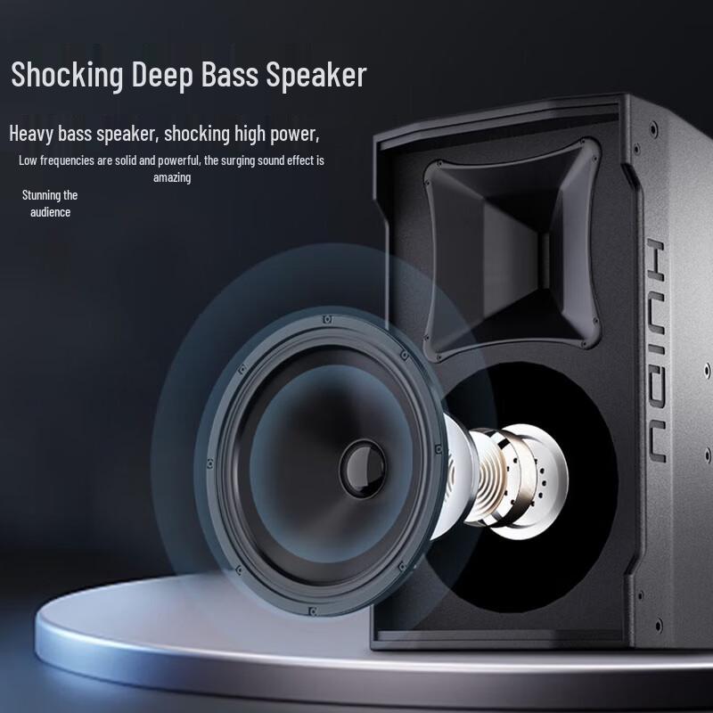 HuiDu EM-121 Professional Full-Range Stage Speaker CN plug (adapter included)