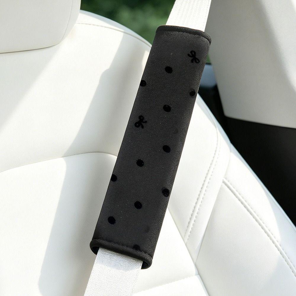 Skin Friendly Seat Belt Shoulder Pad Soft Fabric Shoulder Belt Cushion Car Interior
