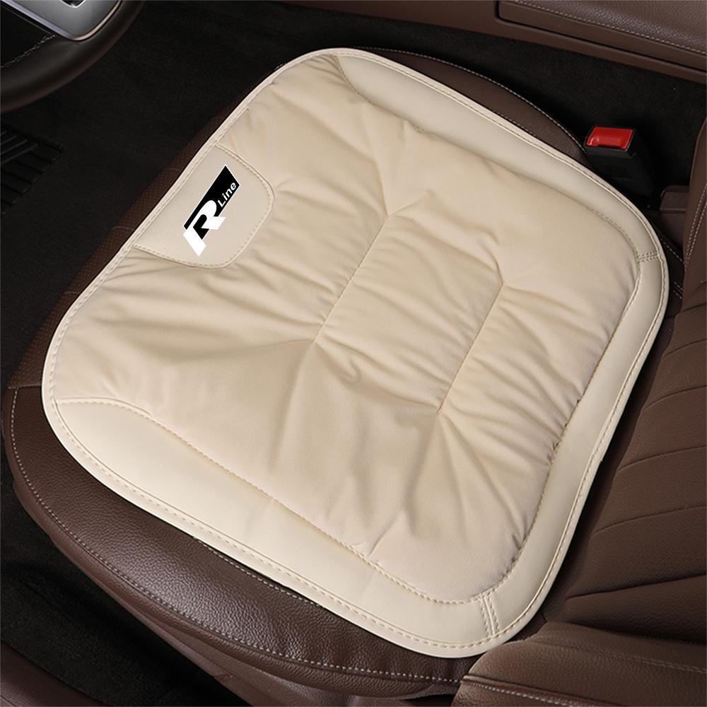 W16Flannel Car Seat Cushion Winter Warm Front Chair Rear Seat Pad For Volkswagen VW R Polo Passat Rline Golf 4 5 6 Tiguan Jetta GTI