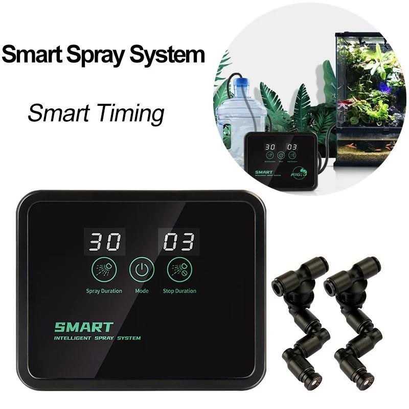 Intelligent Reptile Spray System Automatic Mist Rainforest Sprayer System Kit Sprinkler Control Terrariums Humidifier Electronic