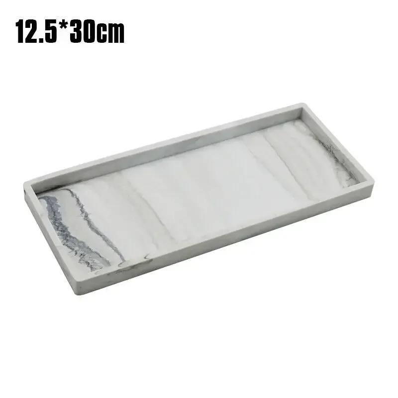 Bathroom Tray Countertop Silicone Vanity Tray Cosmetic Perfume Organizer Tray Vanity Sink Tray Key Accessories Tray New