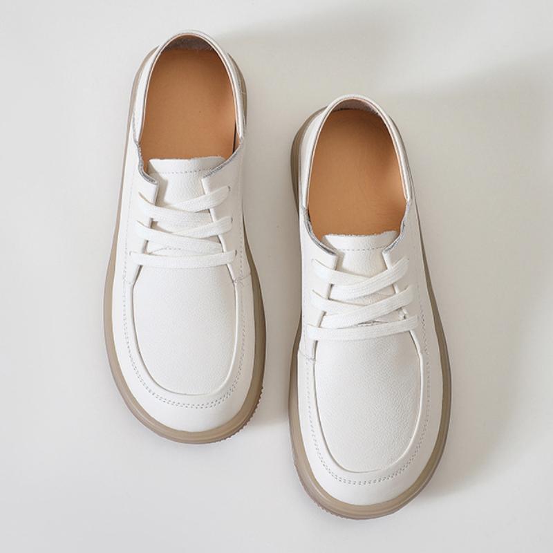 Dámské ručně vyráběné dámské boty podzimní boty dva způsoby nošení kožené nazouvací lehké ležérní těhotenské boty