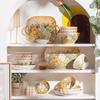 Hecai Flower Rabbit 16-Piece Ceramic Dinnerware Set
