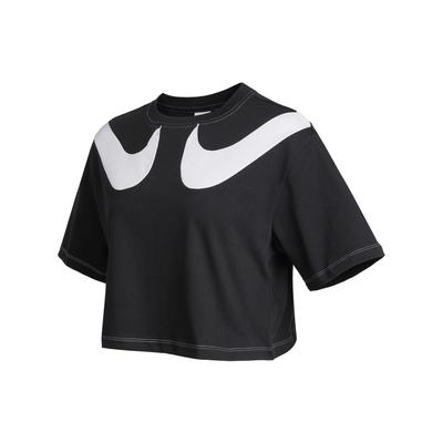(WMNS) AS W Nike Sportswear SWSH GX MOD CROP SS T Noir Femme DD5591-010