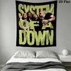 system of a down Wall Tapestry Aesthetic Wall Hanging Printed Fabric Blanket Decorative Tapestries for Bedroom Living Room Home Decor