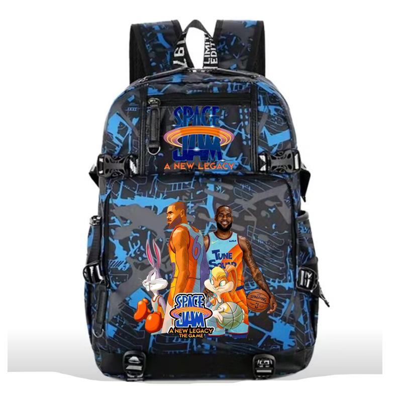 Trendy high school student schoolbag, male and female style personalized college student backpack, fashionable and simple student back