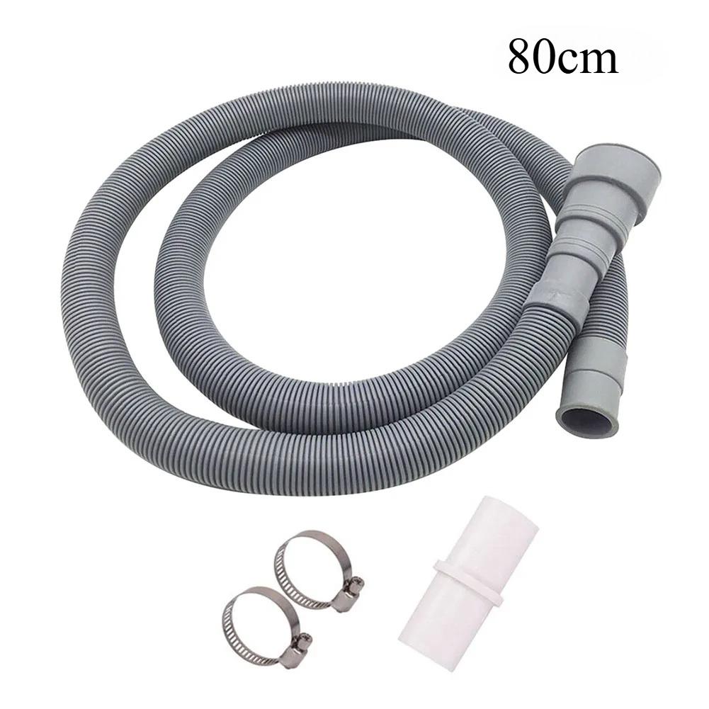 1.5/2/3/4M PVC Washing Machine Dishwasher Drain Waste Hose Extension Pipe With Bracket Set Wash Machine Ablaufschlauch #W0