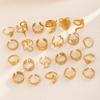 1Pcs Lady stainless steel open-ended ring, extravagant accessory ring, hollow finger ring