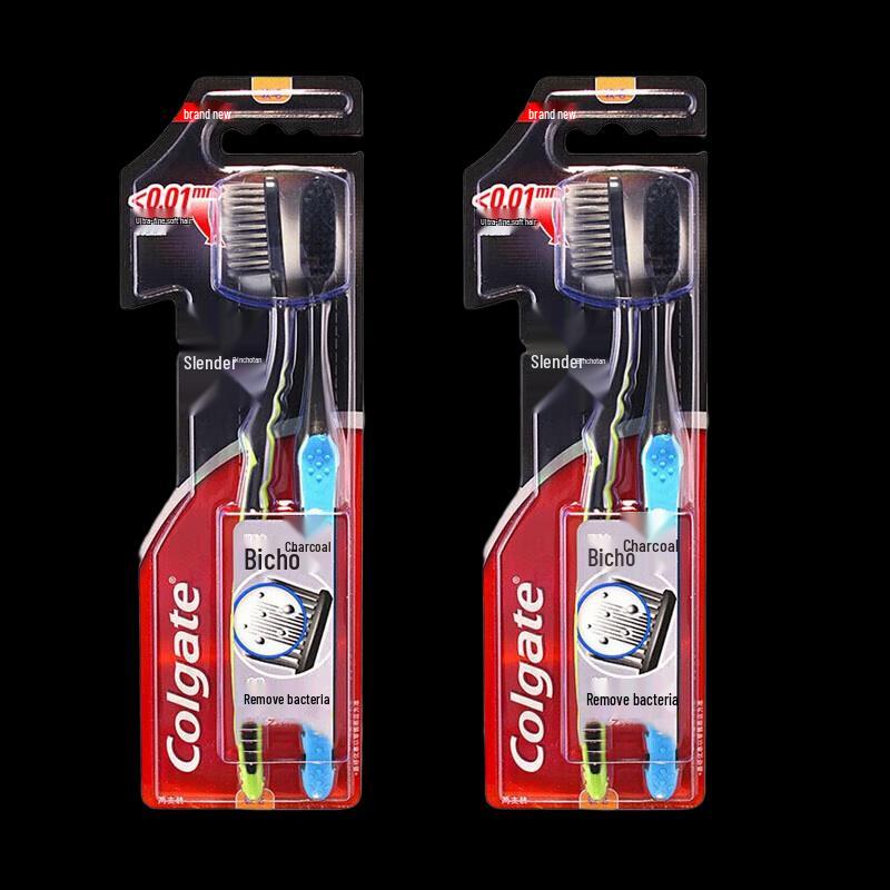 Colgate Slim Soft Charcoal Toothbrush (2-pack)