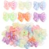 10 Stück Schleifen-Acrylperlen 37x29mm Süße Jelly-Farbe Schleifen Lose Perlen Für Schmuckherstellung DIY Halskette Kopfschmuck Handy Schlüsselanhänger