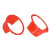 2pcs Car Speaker Waterproof Cover Ultra?Thin Red Universal Antislip Protection Pad