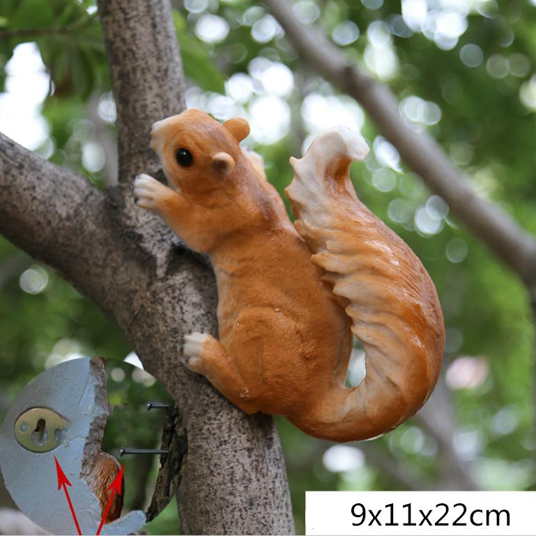 

Creative Resin squirrel Garden decoration Home outdoor accessories Simulated animal ornaments fairy garden miniatures