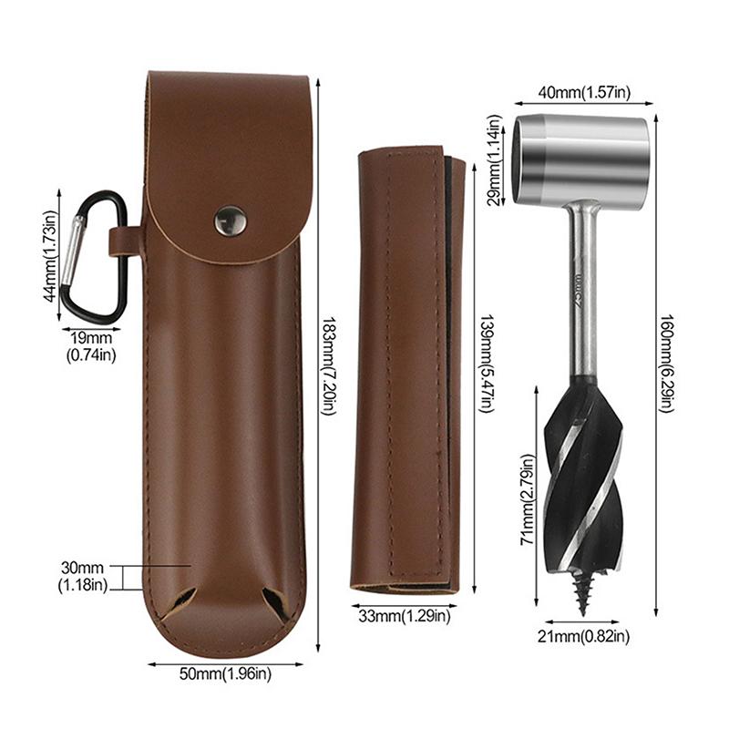 Hand Auger Drill Bits Bushcraft Settlers Hand Drill Punch Tool For Camping Hiking Portable Outdoor Survival Woodworking Tools