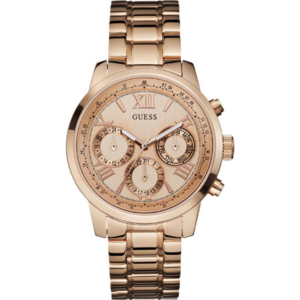 GUESS Sunrise Rose Gold Stainless Steel Metal Ladies Quartz W0330L2 розового золота