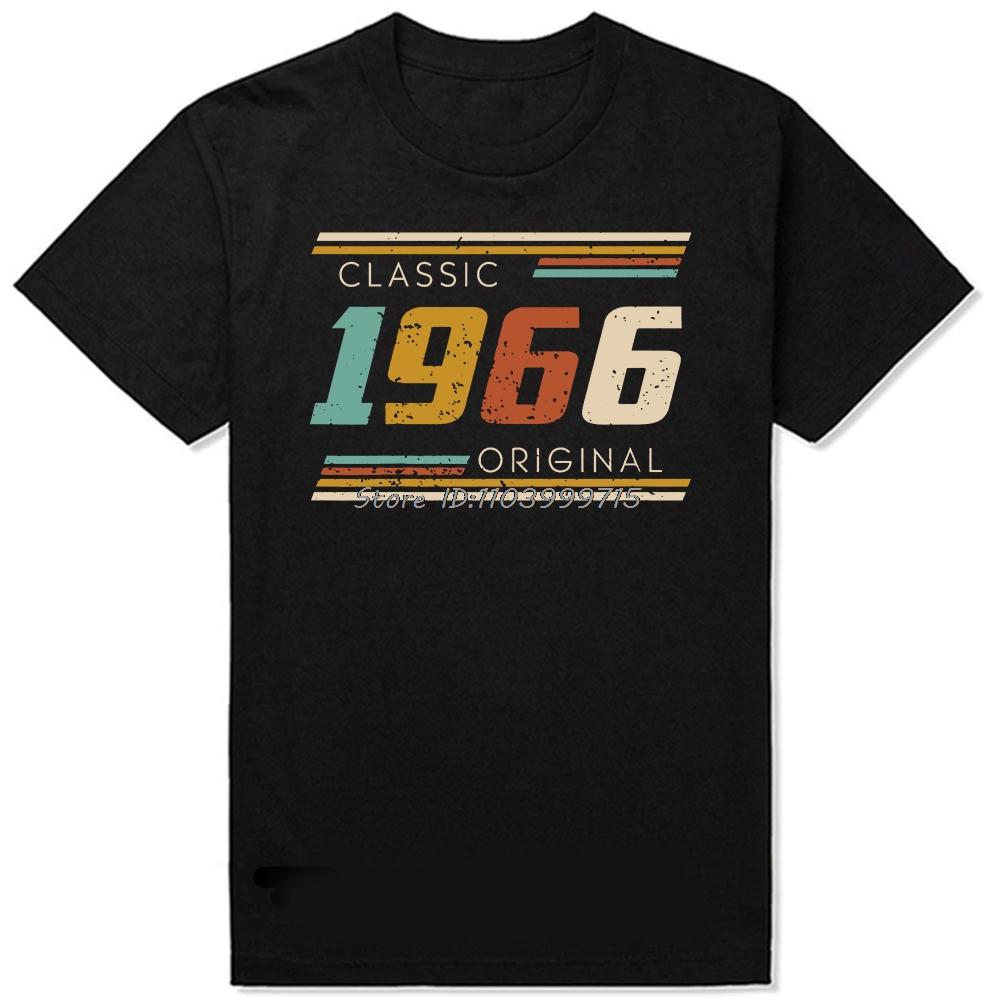 Retro 60s Clothes Vintage Made In 1966 All Original Parts T Shirt Unisex Husband Dad Birthday Gifts T Shirt Born In 1966 Tshirt