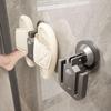 Suction Cup Shoe Rack for Slippers and Sandals, ABS, Gun Grey