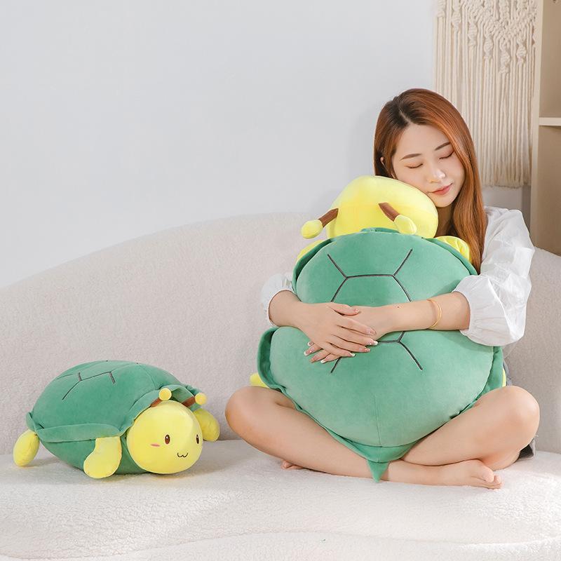Turtle Wearable Shell Pillow Bee Plush Toy Pendant Spoof Fun Gift Decoration