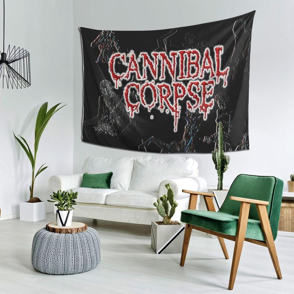 Cannibal Corpse Metal Skateboard Tapestry Decor Art Aesthetic Tapestries for Living Room Bedroom Home Wall Cloth Wall Hanging